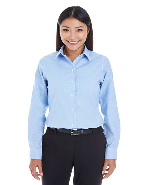 Devon & Jones - Camisa de vestir tejida Royal Dobby de Crown Collection® para mujer - DG532W