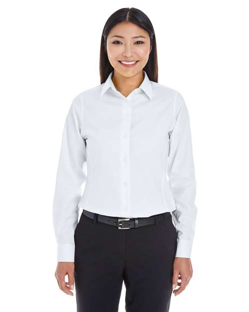 Devon & Jones - Camisa de vestir tejida Royal Dobby de Crown Collection® para mujer - DG532W