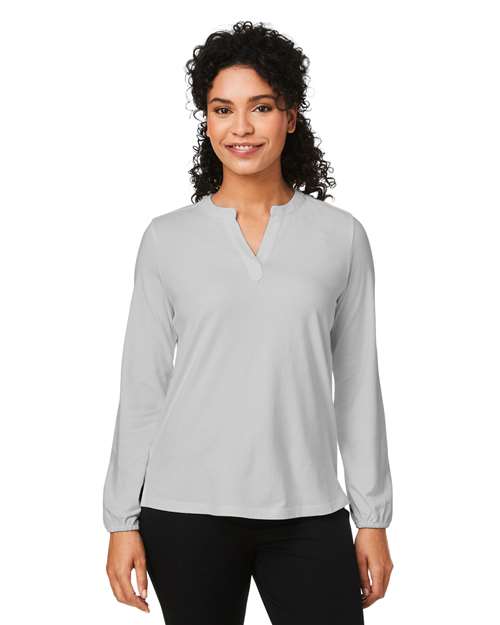 Devon & Jones - Top de punto con media tapeta Raleigh para mujer - DP122W