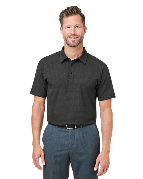 Devon & Jones - Polo geométrico Crownlux Performance® para hombre - DG101