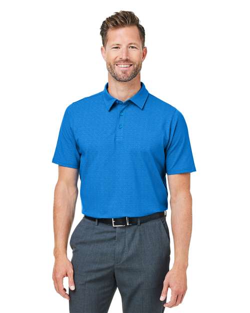 Devon & Jones - Polo geométrico Crownlux Performance® para hombre - DG101