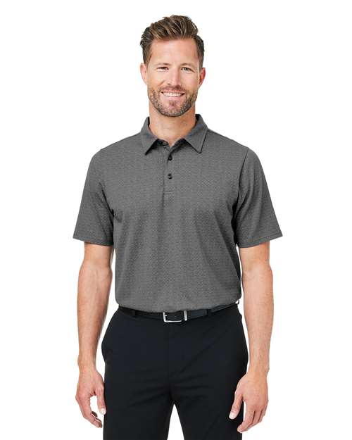 Devon & Jones - Polo geométrico Crownlux Performance® para hombre - DG101