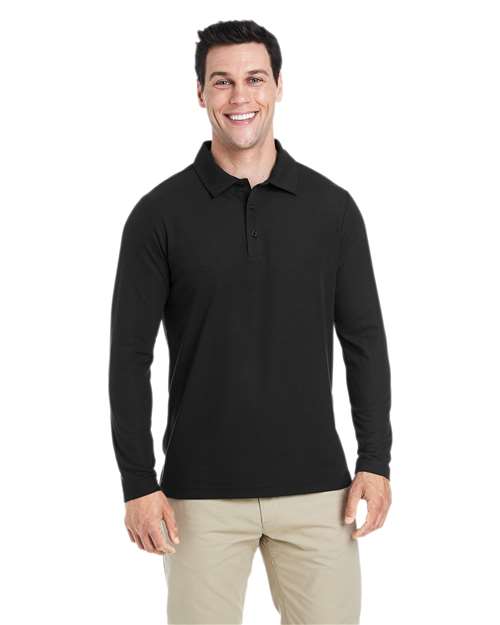 CORE365 - Polo piqué de manga larga Fusion ChromaSoft™ para hombre - CE112L