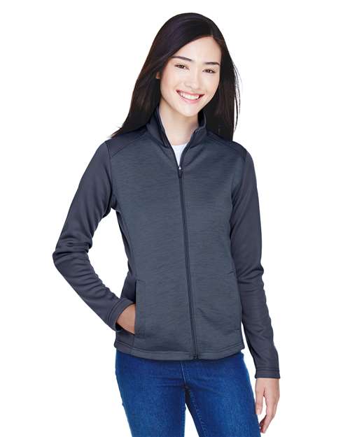 Devon & Jones - Chaqueta de forro polar Newbury con cremallera completa y diseño jaspeado para mujer - DG796W