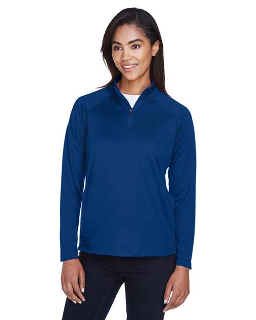 Devon & Jones - Jersey elástico Tech-Shell® Compass con cremallera de un cuarto para mujer - DG440W
