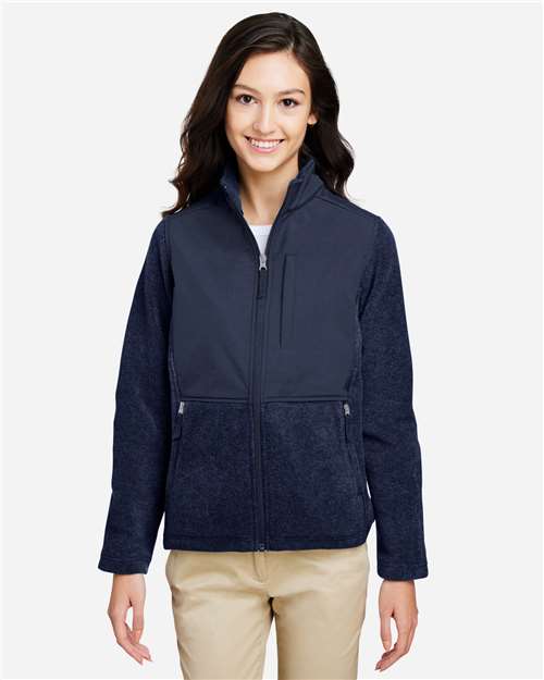 CORE365 - Chaqueta híbrida de cremallera completa Journey Summit para mujer - CE890W