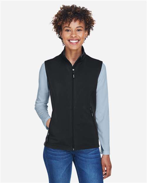 CORE365 - Chaleco Softshell de dos capas con forro polar para mujer - CE701W