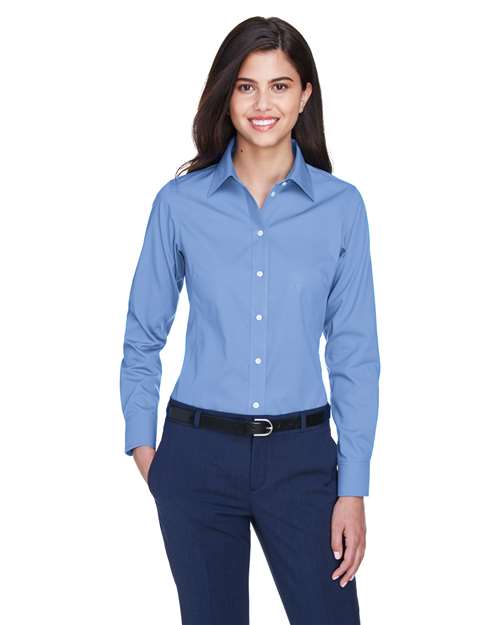 Devon & Jones - Camisa de vestir Oxford Crown Collection® para mujer - D630W