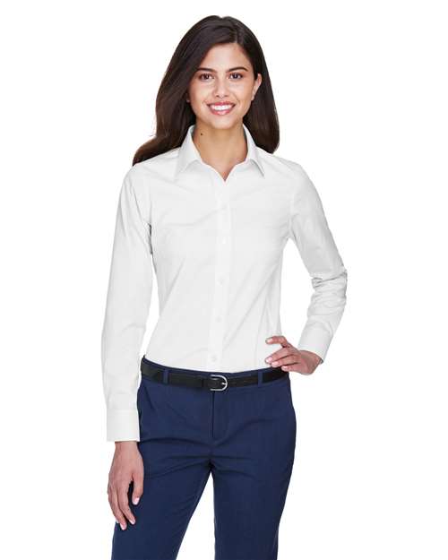 Devon & Jones - Camisa de vestir Oxford Crown Collection® para mujer - D630W