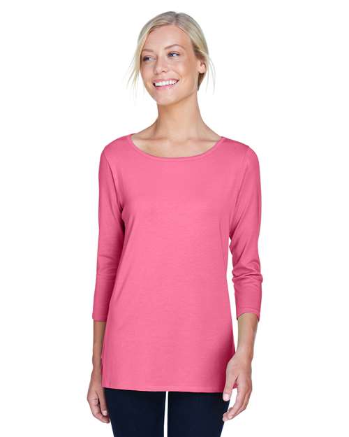 Devon & Jones - Top de punto con brazalete de ballet Perfect Fit™ para mujer - DP192W
