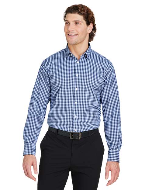 Devon & Jones - Men's CrownLux Performance® Gingham Dress Shirt - DG536