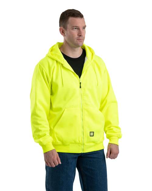 Berne Apparel - Sudadera con capucha y cremallera completa con forro térmico Heritage para hombre - HVF101