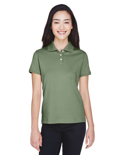 Devon & Jones - Women's Perfect Pima Interlock Polo - D140SW