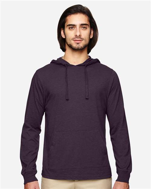 econscious - Camiseta unisex de manga larga con capucha y jersey ecológico - EC1085