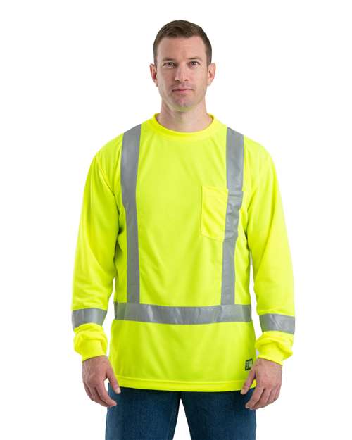Berne Apparel - Men's Hi-Vis Class 3 Performance Pocket T-Shirt - HVK013