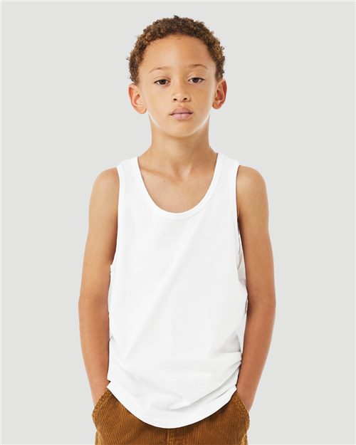 BELLA + CANVAS - Camiseta de tirantes juvenil Heather CVC - 3480YCVC