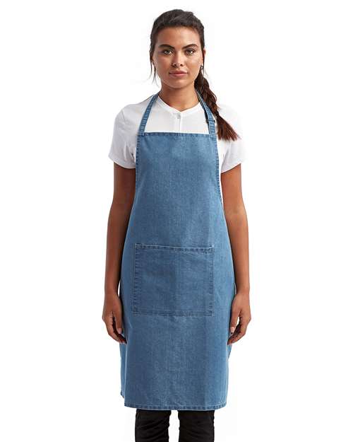 Colección Artisan de Reprime - Delantal con pechera de bolsillo reciclado - RP154