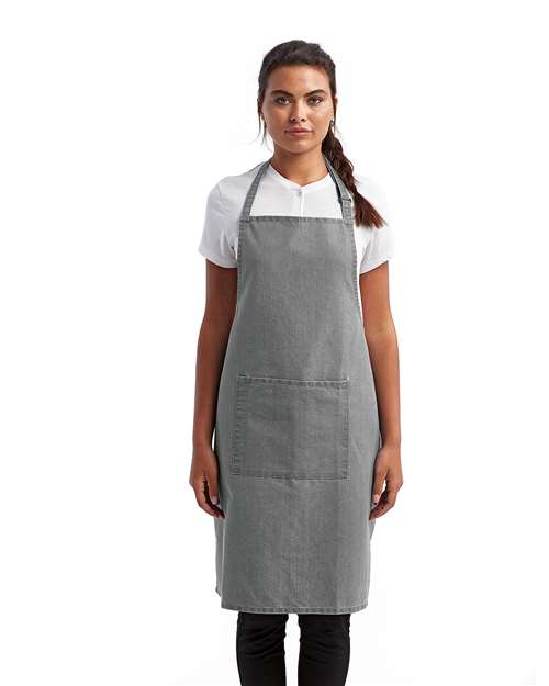 Colección Artisan de Reprime - Delantal con pechera de bolsillo reciclado - RP154
