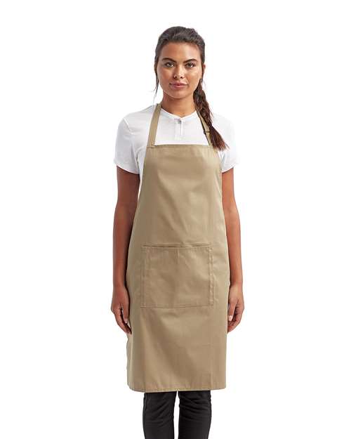 Colección Artisan de Reprime - Delantal con pechera de bolsillo reciclado - RP154