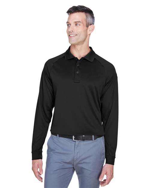 Harriton - Polo táctico de manga larga Advantage para hombre - M211L