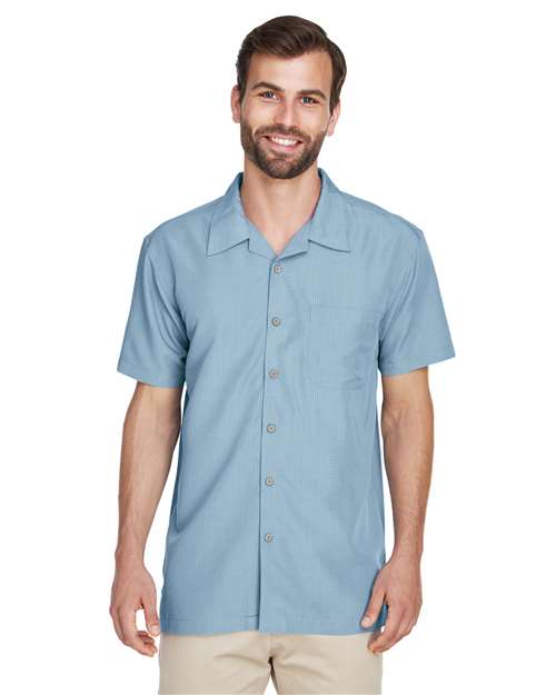 Harriton - Men's Barbados Textured Camp Shirt - M560