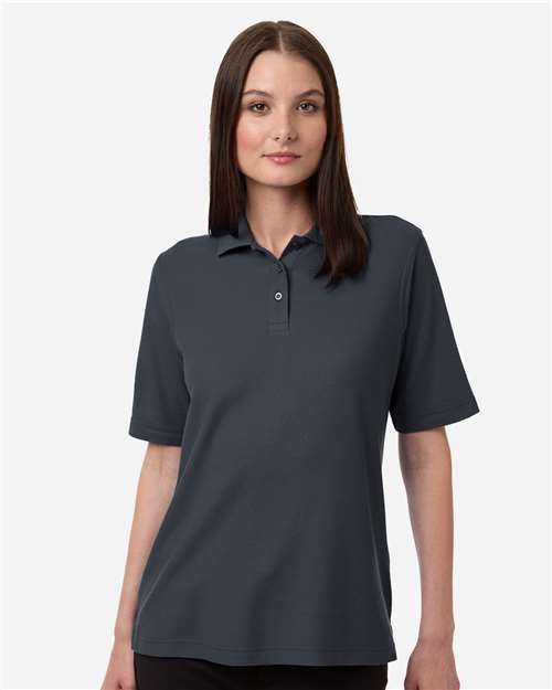 Harriton - Polo de piqué Maverick CVC para mujer - M105W