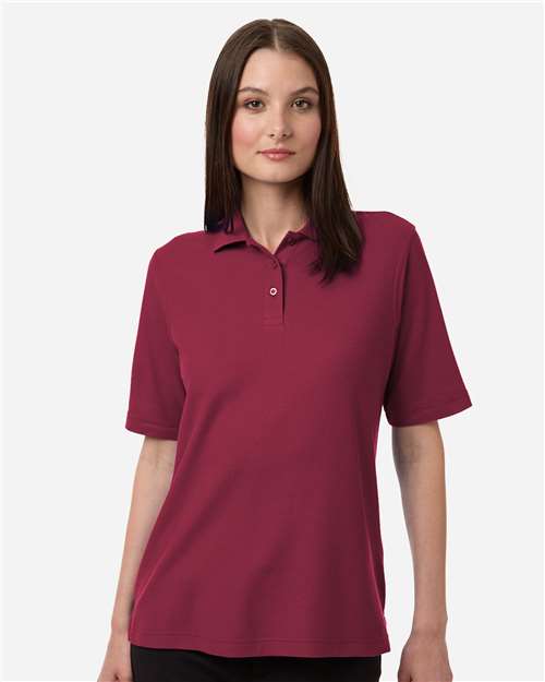 Harriton - Polo de piqué Maverick CVC para mujer - M105W