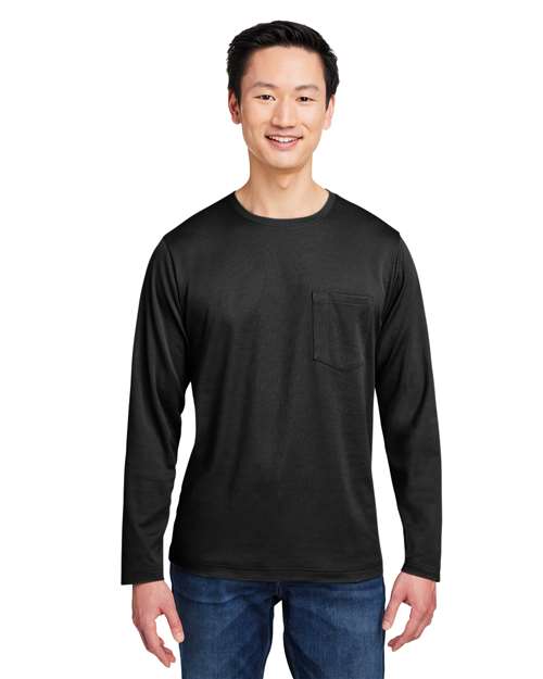 Harriton - Camiseta unisex de manga larga con protección contra enganches y suciedad - M118L