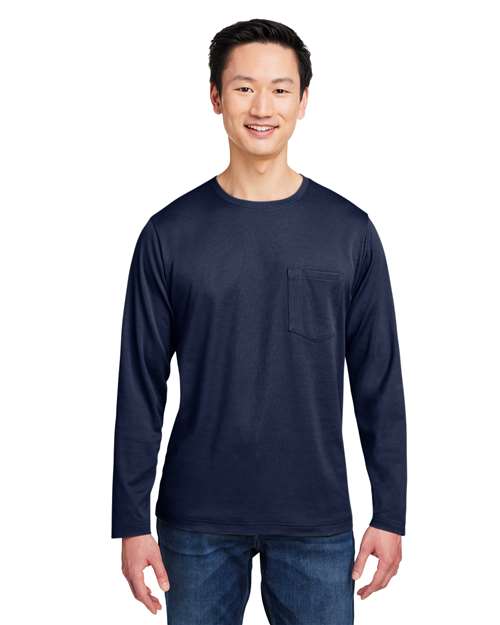 Harriton - Camiseta unisex de manga larga con protección contra enganches y suciedad - M118L