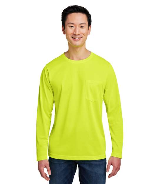 Harriton - Camiseta unisex de manga larga con protección contra enganches y suciedad - M118L