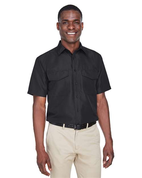 Harriton - Camisa de manga corta de alto rendimiento para hombre de Key West - M580