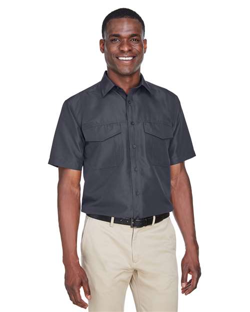 Harriton - Camisa de manga corta de alto rendimiento para hombre de Key West - M580