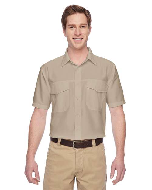Harriton - Camisa de manga corta de alto rendimiento para hombre de Key West - M580