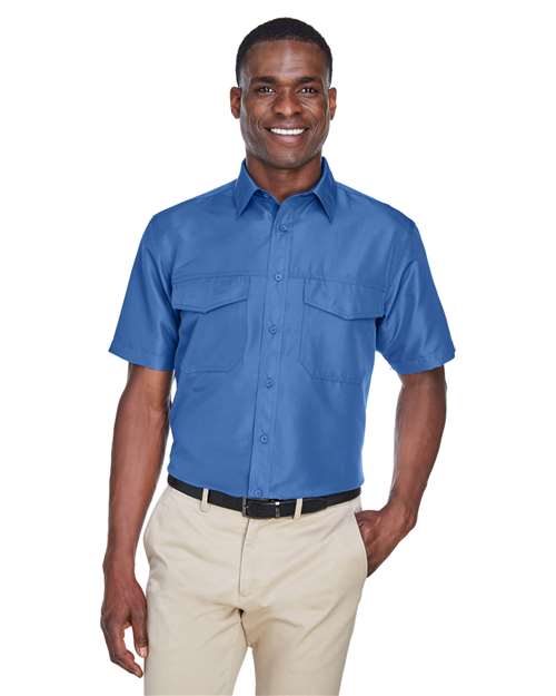 Harriton - Camisa de manga corta de alto rendimiento para hombre de Key West - M580