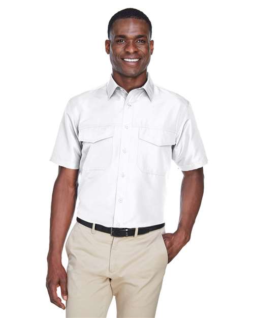 Harriton - Camisa de manga corta de alto rendimiento para hombre de Key West - M580