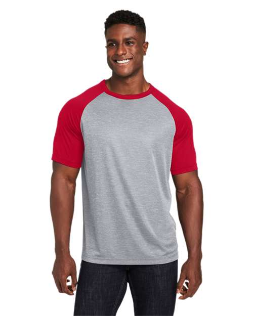 Equipo 365 - Camiseta unisex con diseño raglán y bloques de color Zone - TT62
