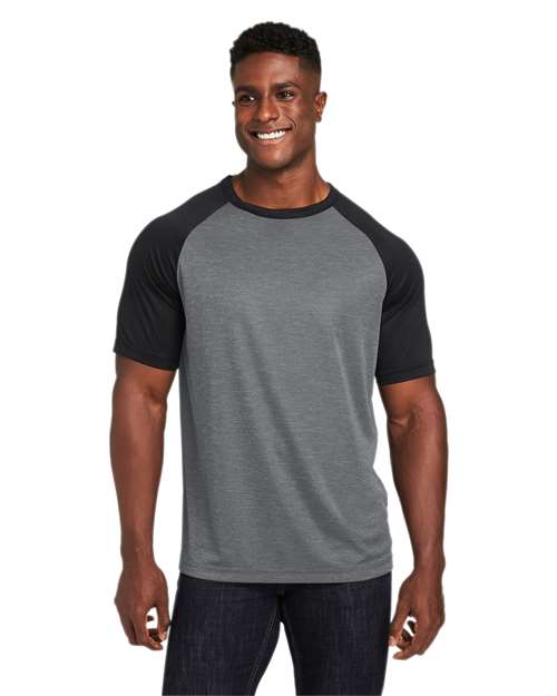 Equipo 365 - Camiseta unisex con diseño raglán y bloques de color Zone - TT62