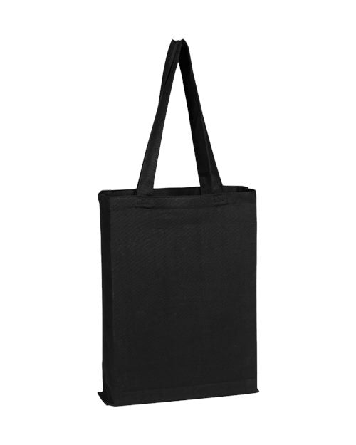 Q-Tees - Bolsa promocional con fuelle de lona - Q800GS