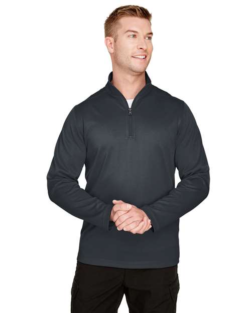 Harriton - Suéter con cremallera de un cuarto y protección contra enganches Advantage para hombre - M748