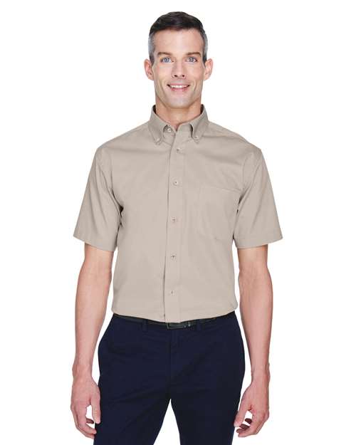 Harriton - Men's Easy Blend™ Twill Dress Shirt with Stain-Release - M500S