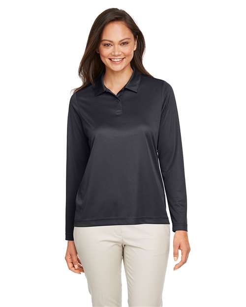 Polo de manga larga de alto rendimiento Team 365 para mujer - TT51LW