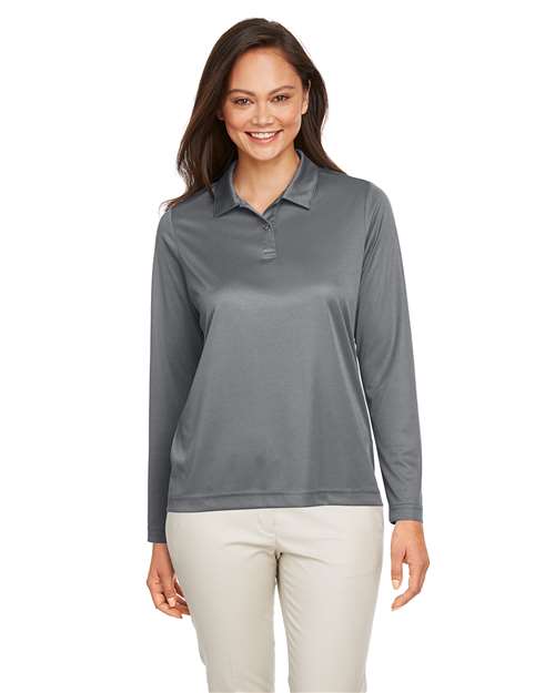 Polo de manga larga de alto rendimiento Team 365 para mujer - TT51LW