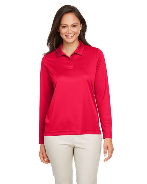 Polo de manga larga de alto rendimiento Team 365 para mujer - TT51LW