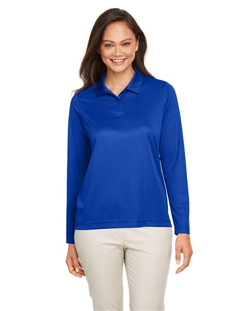 Polo de manga larga de alto rendimiento Team 365 para mujer - TT51LW