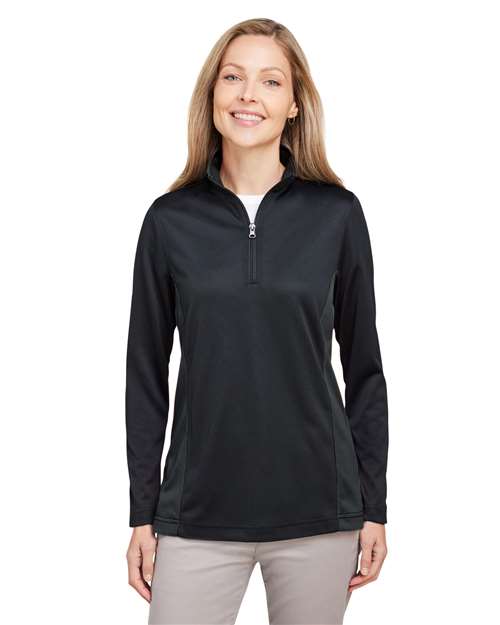 Harriton - Jersey con cremallera de un cuarto y diseño en bloques de color para mujer Flash Snag Protection Plus IL - M786W