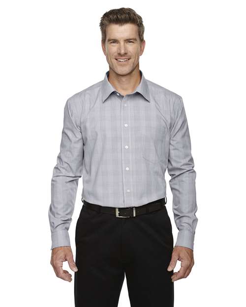 Devon & Jones - Men's Crown Collection® Glen Plaid Woven Dress Shirt - DG520