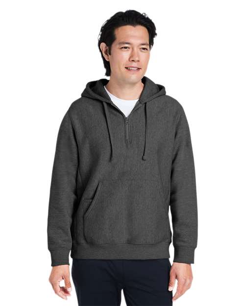 Team 365 - Unisex Zone HydroSport™ Heavyweight Quarter-Zip Hooded Sweatshirt - TT97
