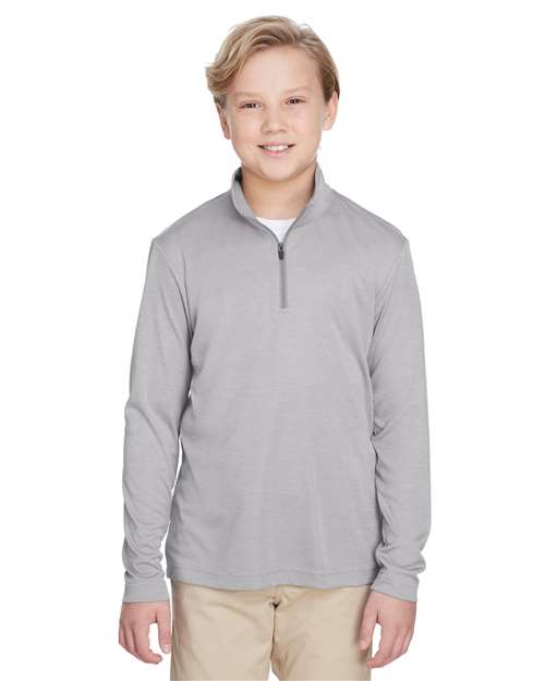 Team 365 - Youth Zone Sonic Heather Performance Quarter-Zip Pullover - TT31HY