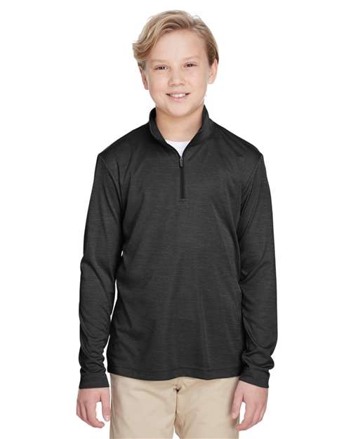 Team 365 - Youth Zone Sonic Heather Performance Quarter-Zip Pullover - TT31HY
