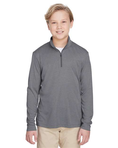 Team 365 - Youth Zone Sonic Heather Performance Quarter-Zip Pullover - TT31HY